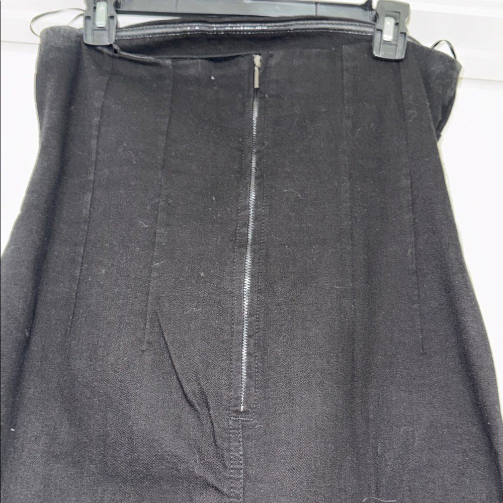 Zara Black Strapless Denim Dress - Picture 4 of 4